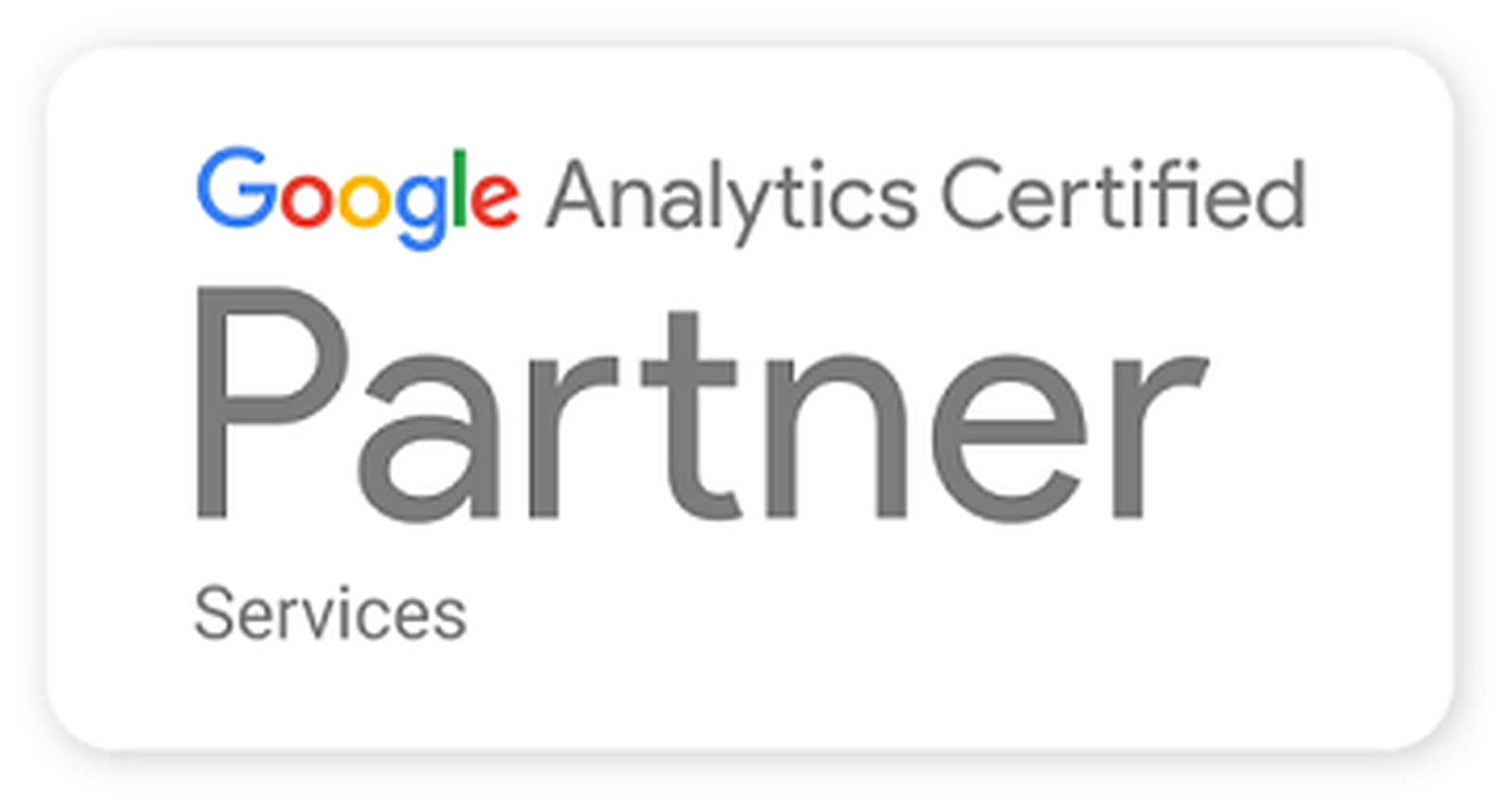 Google Analytics Certified Partner badge